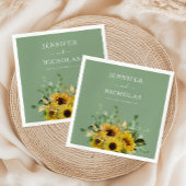 Hochzeit der Grünen Blütenblume Serviette