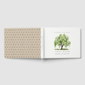 Hochzeit der grünen Wasserfarbe Gästebuch (Voll)