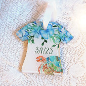 Hochzeit der Hawaiianischen Shirt-Tropenkröte Ornament