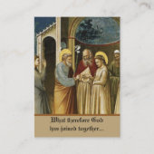 Hochzeit der heiligen Joseph-Mary-Karten Visitenkarte (Vorderseite)