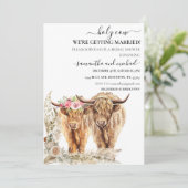 Hochzeit der Heiligen Kuh Einladung (Stehend Vorderseite)