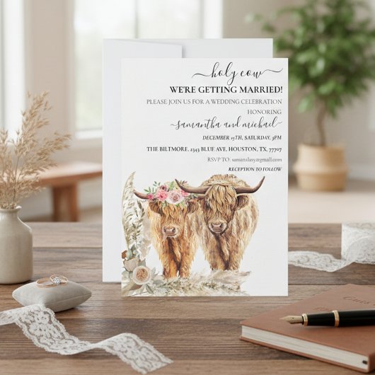 Hochzeit der heiligen Kuh Einladung