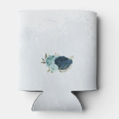 Hochzeit der hellblauen Blume Dosenkühler (Rückseite)