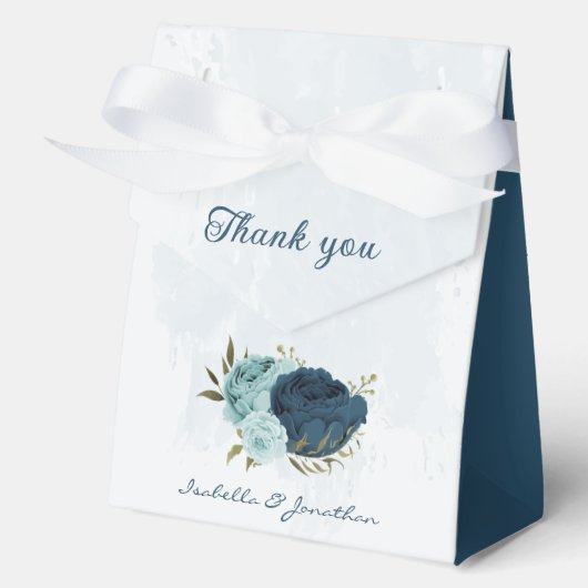 Hochzeit der hellblauen Blume Geschenkschachtel (Vorderseite)