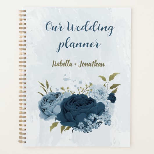 Hochzeit der hellblauen Blume Planer (Vorderseite)