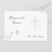 Hochzeit der Hochzeit des Katholischen Volkes Begleitkarte (Vorderseite)