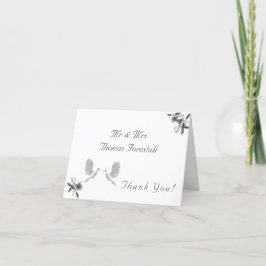 Hochzeit der Hochzeit des Katholischen Volkes Dankeskarte