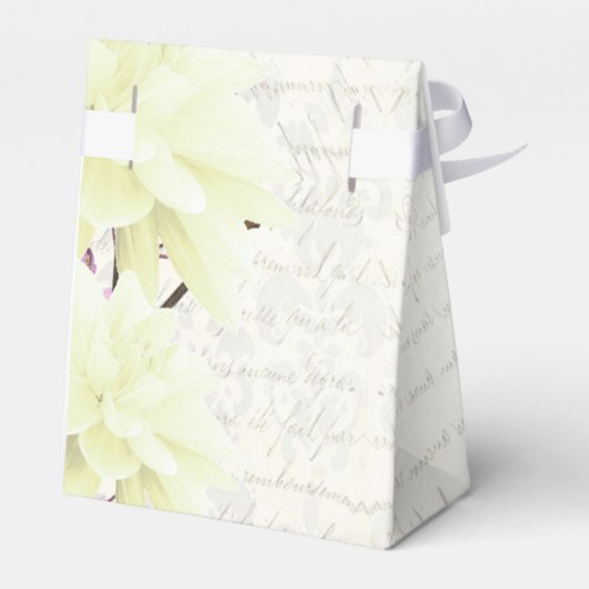 Hochzeit der hübschen blühenden Blume Geschenkschachtel (Rückseite)