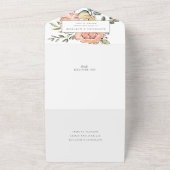 Hochzeit der hübschen Frühlingsflora All In One Einladung (Außenbereich)