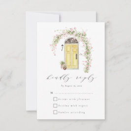 Hochzeit der Hütte Rustic Flower Garden RSVP Karte