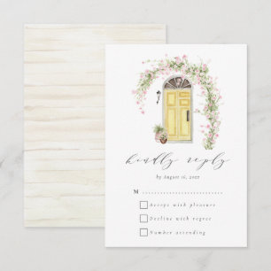 Hochzeit der Hütte Rustic Flower Garden RSVP Karte