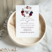 Hochzeit der Illustrierten Blumenzange Einladung