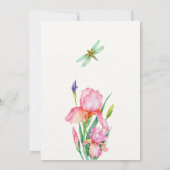Hochzeit der irischen Blume Einladung (Rückseite)