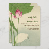 Hochzeit der japanischen Vogelwelt Einladung (Vorne/Hinten)