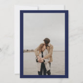 Hochzeit der Kalligraphie des Fotos Einladung (Rückseite)