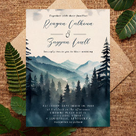 Hochzeit der Kalligraphie des Gebirges Einladung