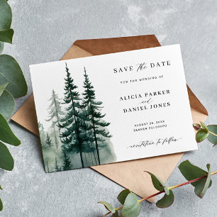 Hochzeit der Kiefernwälder Save The Date