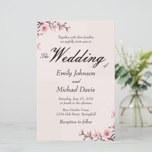 Hochzeit der Kirschblüten aus Japan (Stehend Vorderseite)