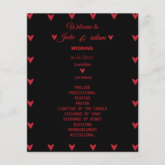 Hochzeit der kleinen Herzen (Vorderseite)