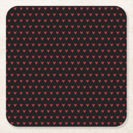 Hochzeit der kleinen Herzen Rechteckiger Pappuntersetzer