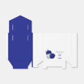 Hochzeit der königsblauen silbernen Blume Geschenkschachtel (Ungefaltet)