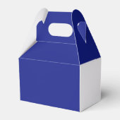 Hochzeit der königsblauen silbernen Blume Geschenkschachtel (Rückseite)