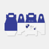 Hochzeit der königsblauen silbernen Blume Geschenkschachtel (Ungefaltet)