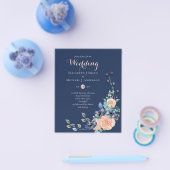 Hochzeit der Korallenflora mit niedrigem Budget Flyer (Einzeln)