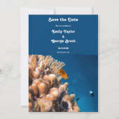 Hochzeit der Küstenfische von Marinefischen Save The Date (Vorderseite)
