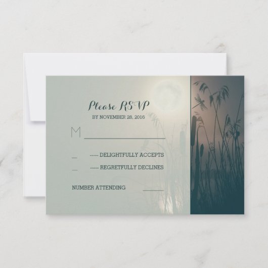 Hochzeit der Libellen und Vollmondhochzeit RSVP (Vorderseite)