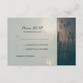 Hochzeit der Libellen und Vollmondhochzeit RSVP Karte