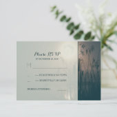 Hochzeit der Libellen und Vollmondhochzeit RSVP Karte (Stehend Vorderseite)