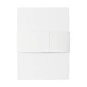 Hochzeit der Lila Orchid-Monogramm Einladungsbanderole (Rückseitenbeispiel)