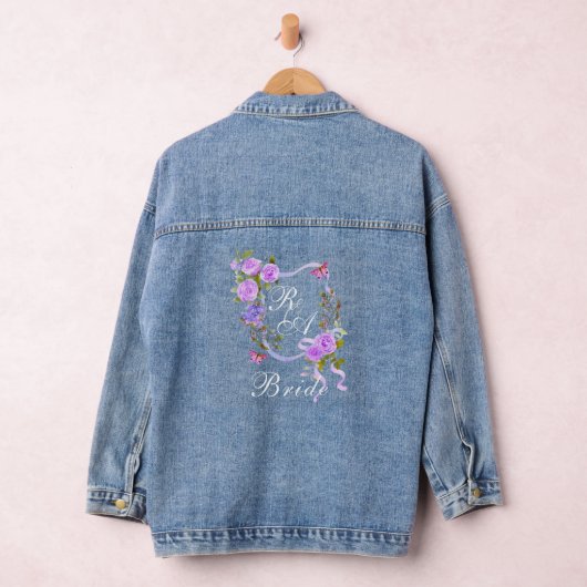 Hochzeit der lila Rose Jeansjacke (Hangar)