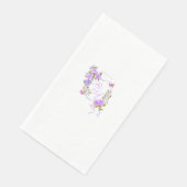 Hochzeit der lila Rose Serviette (Ecke)