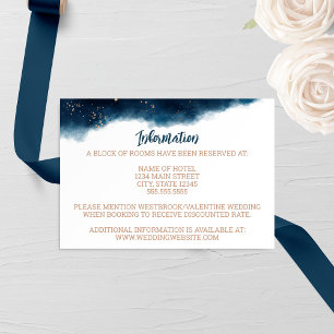 Hochzeit der Marine und der Bronze Begleitkarte