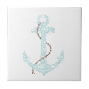 Hochzeit der Marine und der Korallenriffe Fliese