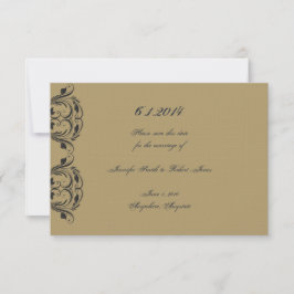 Hochzeit der Marine und Gold Masquerade speichern  Save The Date