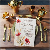 Hochzeit der Minimalistischen Blume Aquarell Einladung