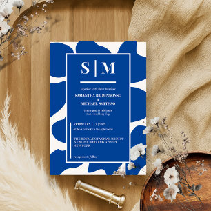 Hochzeit der modernen Marine Einladung