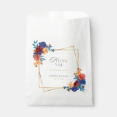 Hochzeit der modernen mexikanischen Fiesta-Blume Geschenktütchen (Vorderseite)