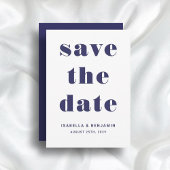 Hochzeit der modernen Navy Save The Date