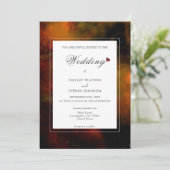 Hochzeit der modernen Weltraumtechnik-Science Fict Einladung (Stehend Vorderseite)