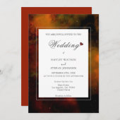 Hochzeit der modernen Weltraumtechnik-Science Fict Einladung (Vorne/Hinten)