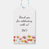 Hochzeit der Mohnblüte Geschenkanhänger (Vorderseite)