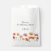 Hochzeit der Mohnblüte Geschenktütchen (Vorderseite)