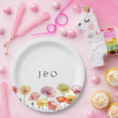 Hochzeit der Mohnblüte Pappteller (Party)