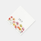 Hochzeit der Mohnblüte Serviette (Ecke)