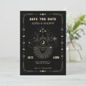 Hochzeit der Mystischen Kunst Save The Date (Stehend Vorderseite)