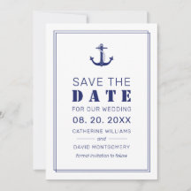 Hochzeit der Nautic Anchor Navy